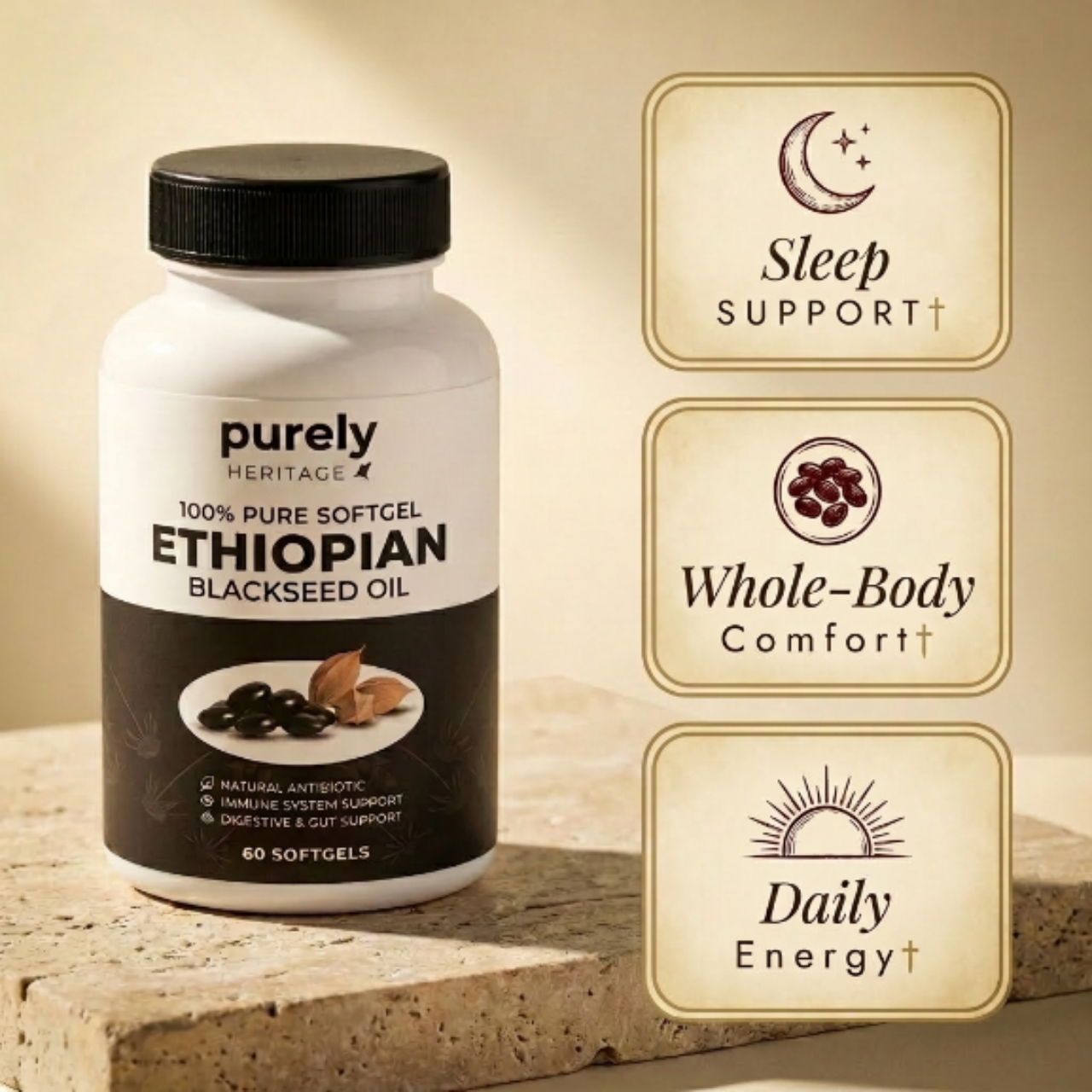 Purely Heritage Ethiopian Black Seed Oil