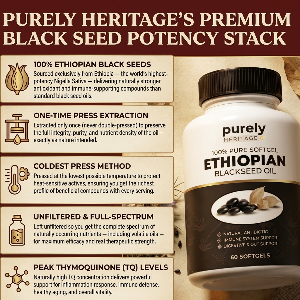 Purely Heritage Ethiopian Black Seed Oil